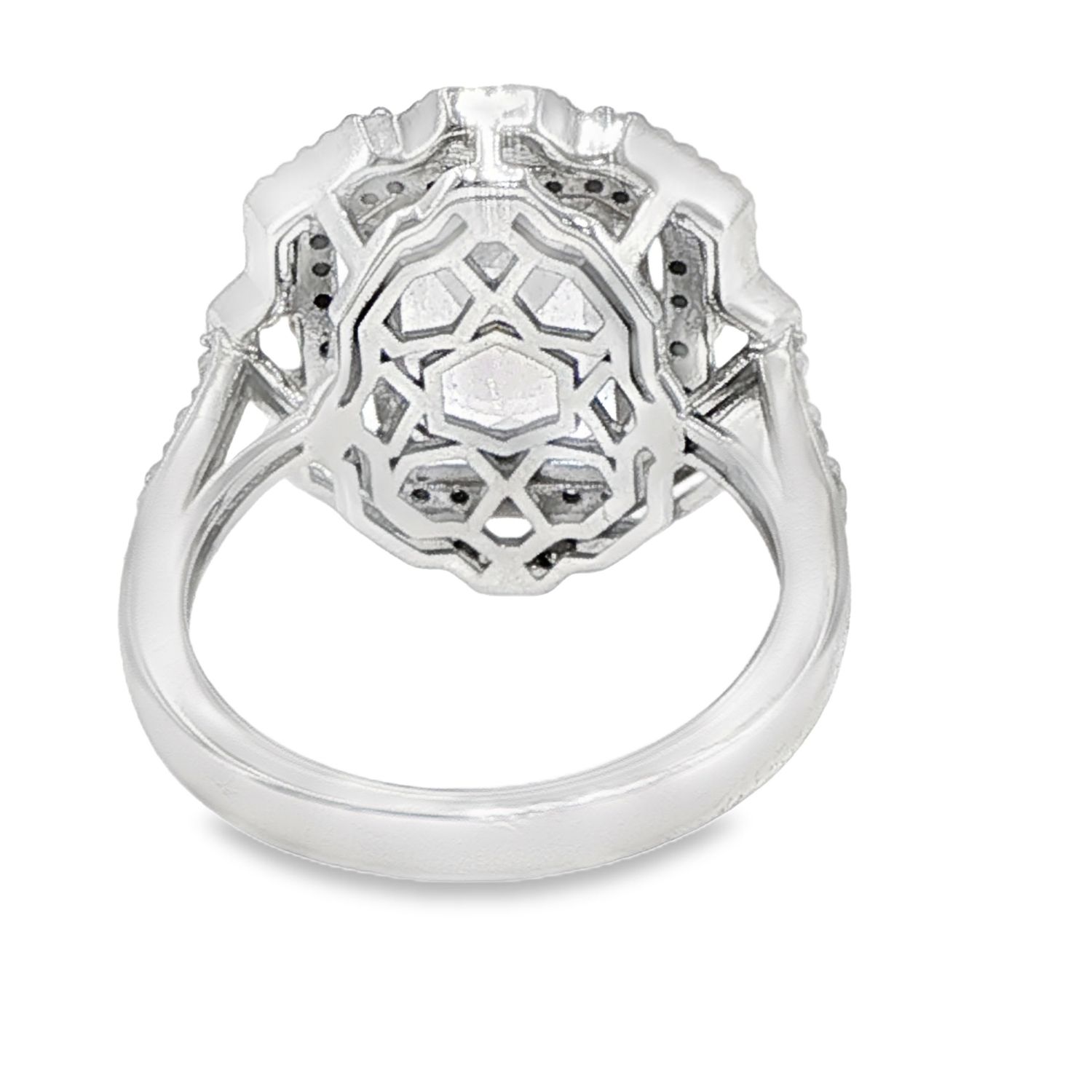 925 SS & 14k YG 0.30ctw Green Amethyst Glamorous Green Ring