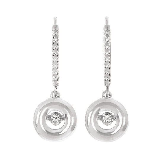 SS 0.02 Shimmering Diamond Circle Earrings