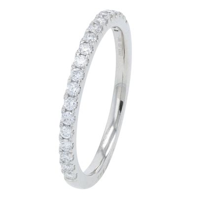 14k WG 0.25 ctw lab diamond band