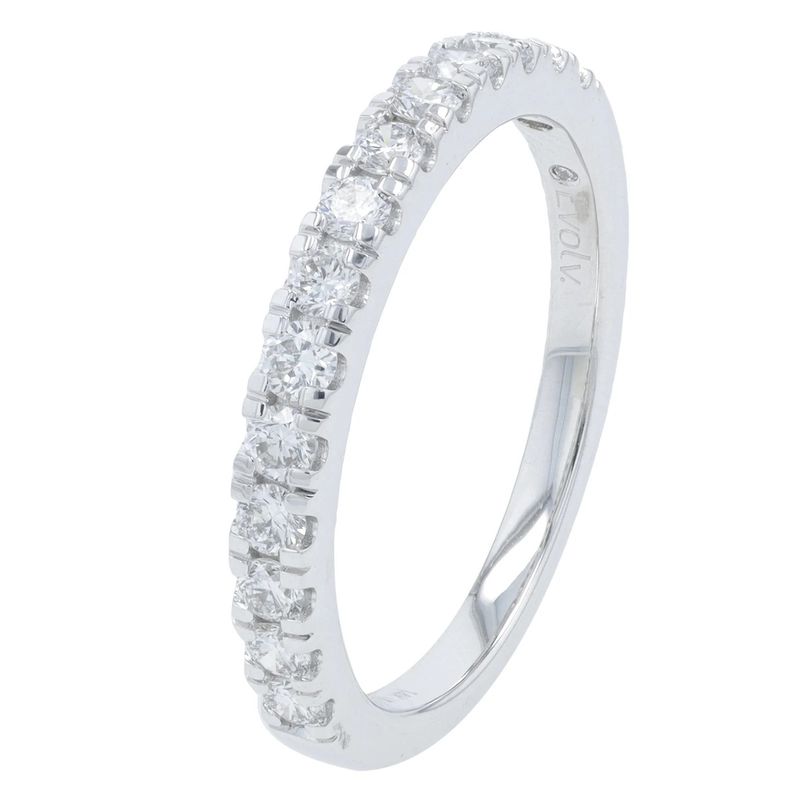14k WG 0.50 ctw Lab Diamond Band