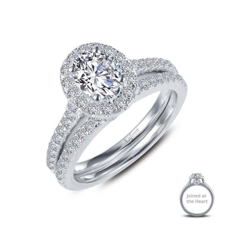 SS 1.61ctw Joined-At-The-Heart Wedding Set