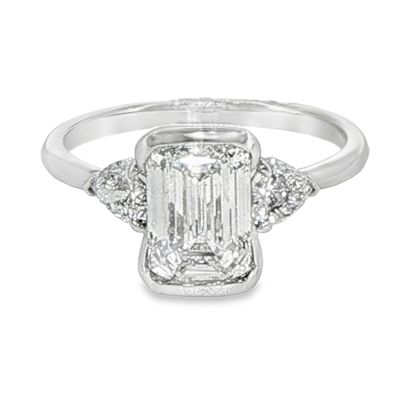 14k WG 2.40ctw Lab Diamond Engagement Ring
