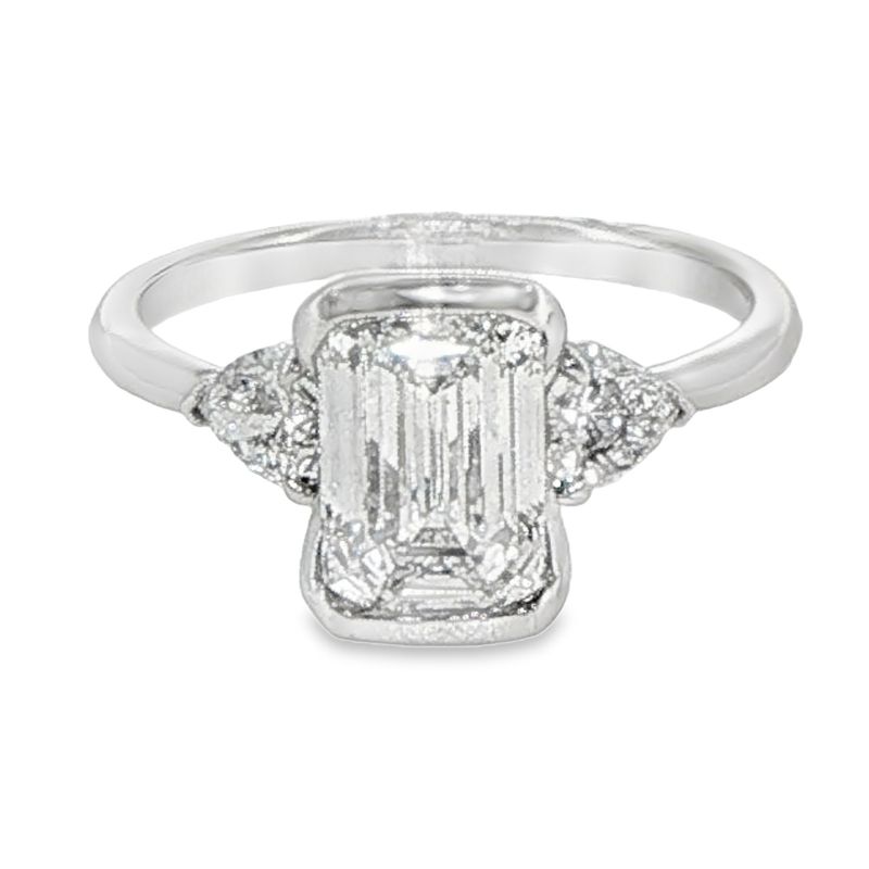 14k WG 2.40ctw Lab Diamond Engagement Ring