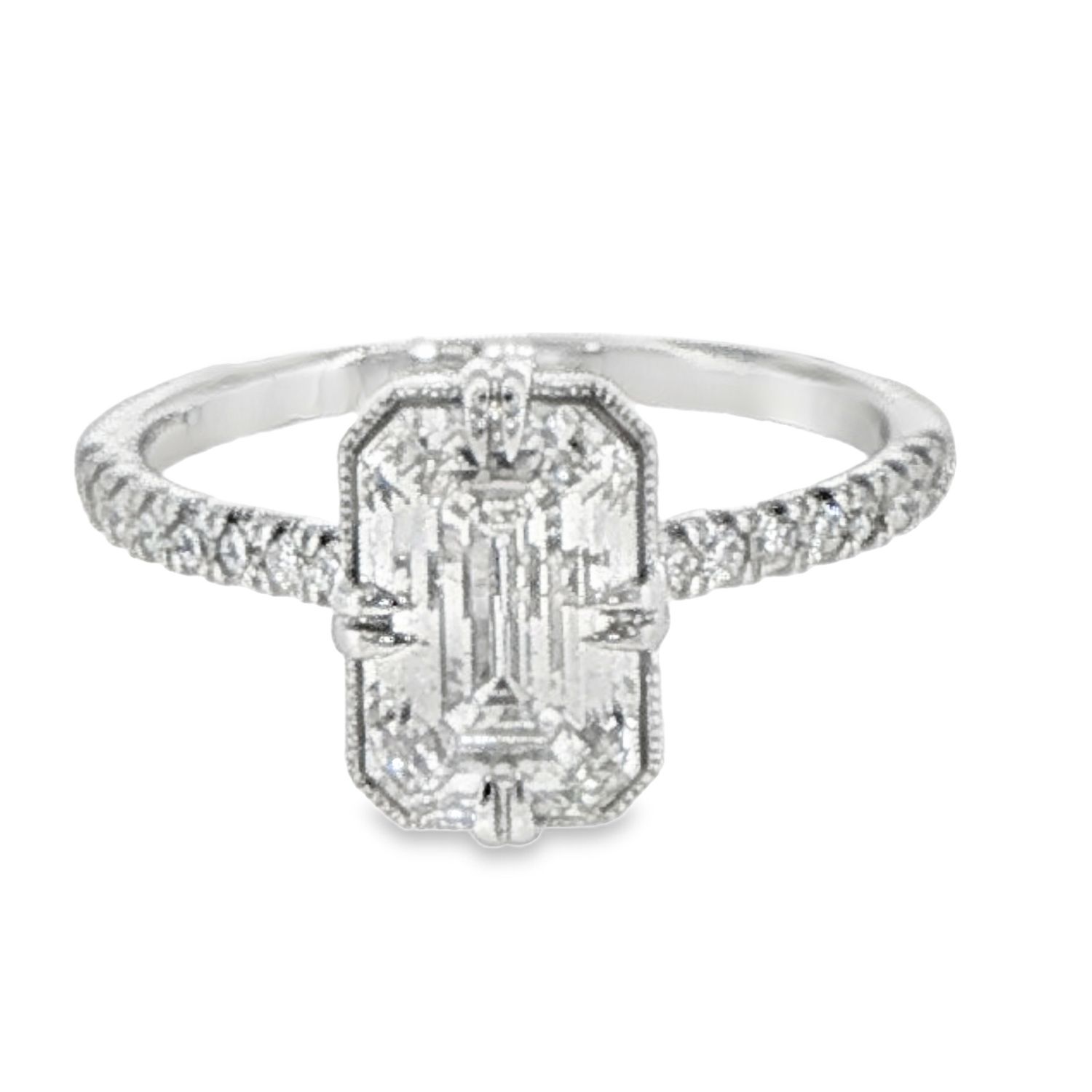 14k WG 2.25ctw Lab Diamond Engagement Ring