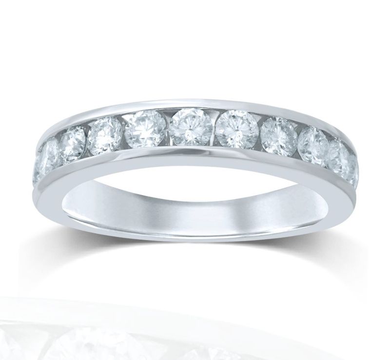 14k WG 0.78ctw Diamond Band
