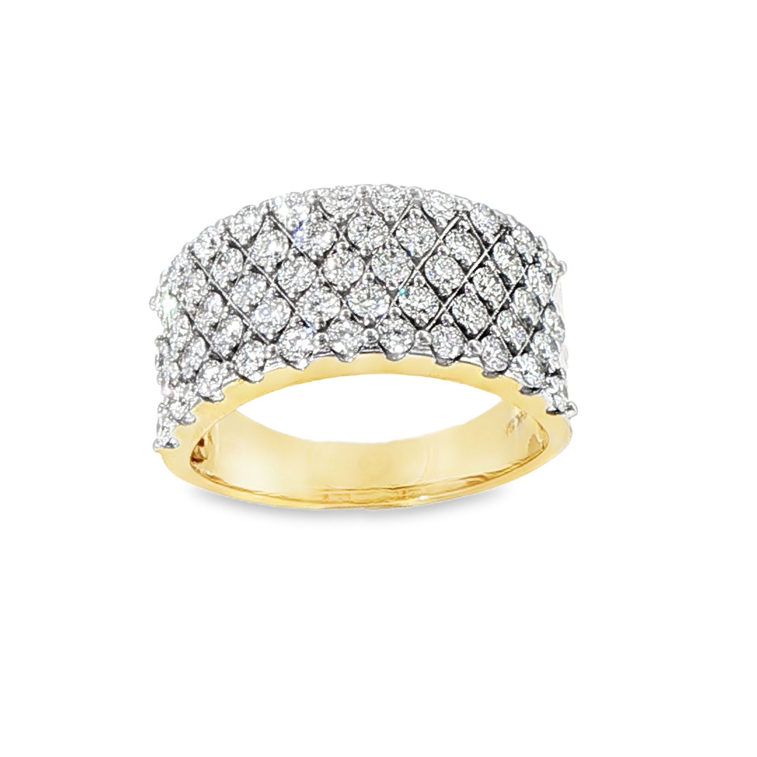 10kYG 2.00ctw Lab Diamond Men's Ring