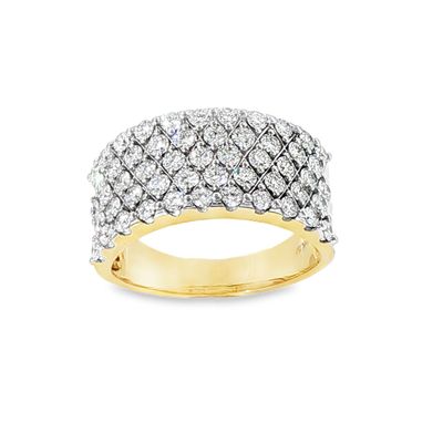 10kYG 2.00ctw Lab Diamond Men's Ring