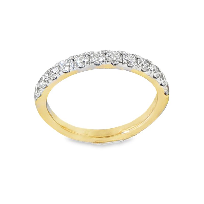 14k YG 0.60ctw Lab Diamond Wedding Band