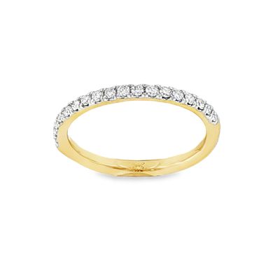 14k YG 0.25ctw Lab Diamond Wedding Band
