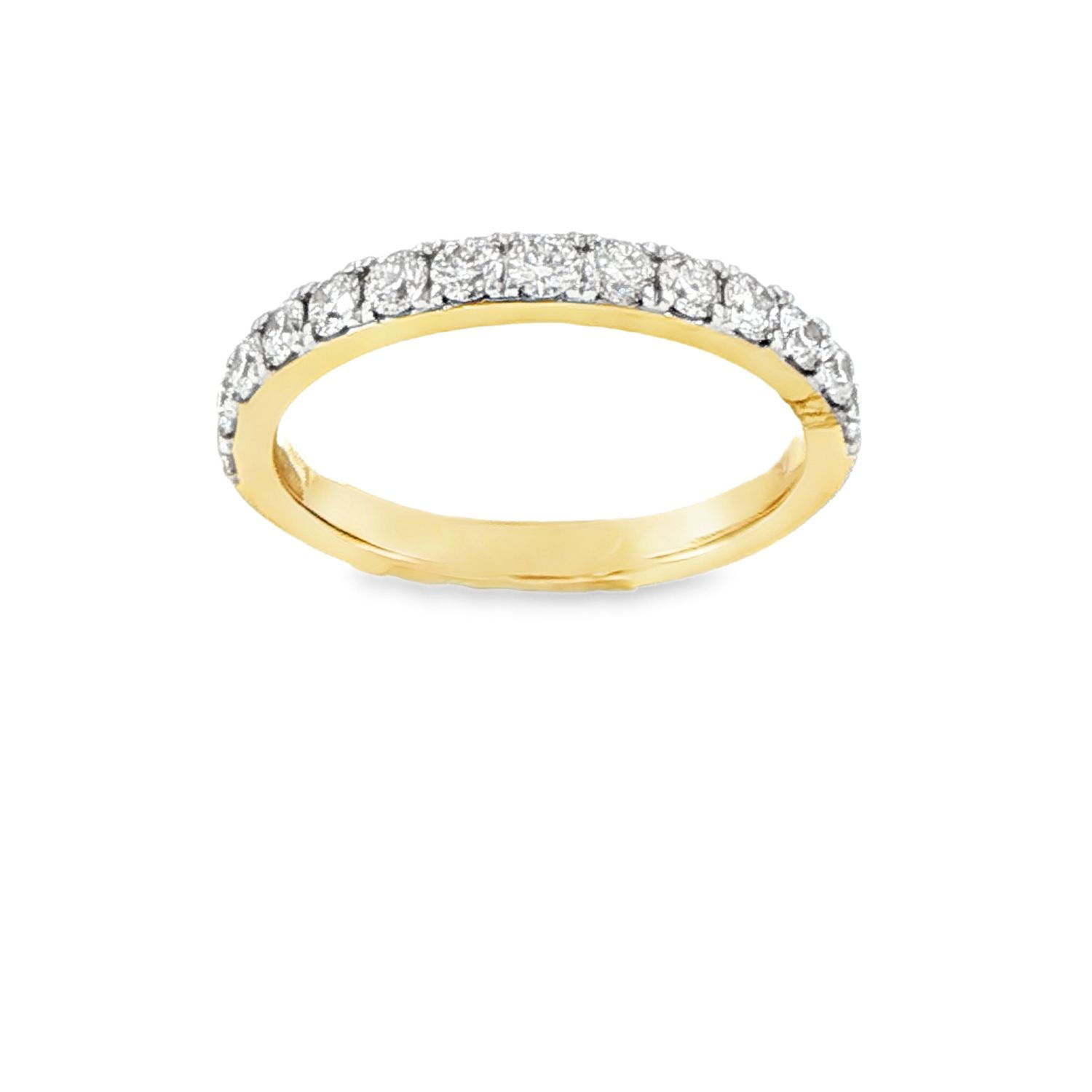14k YG 0.60 ctw Lab Diamond Wedding Band