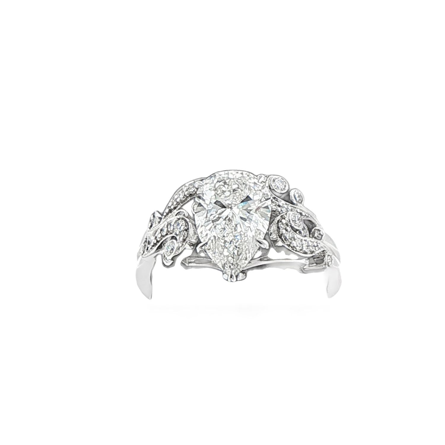 14k WG 2.25ctw Lab Diamond Bridal Set
