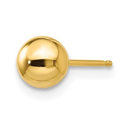 14k YG Polished 5mm Ball Post Earrings 14k YG Polished 5mm Ball Post Earrings