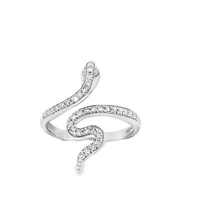 10k WG 0.25ctw Lab Diamond Snake Ring
