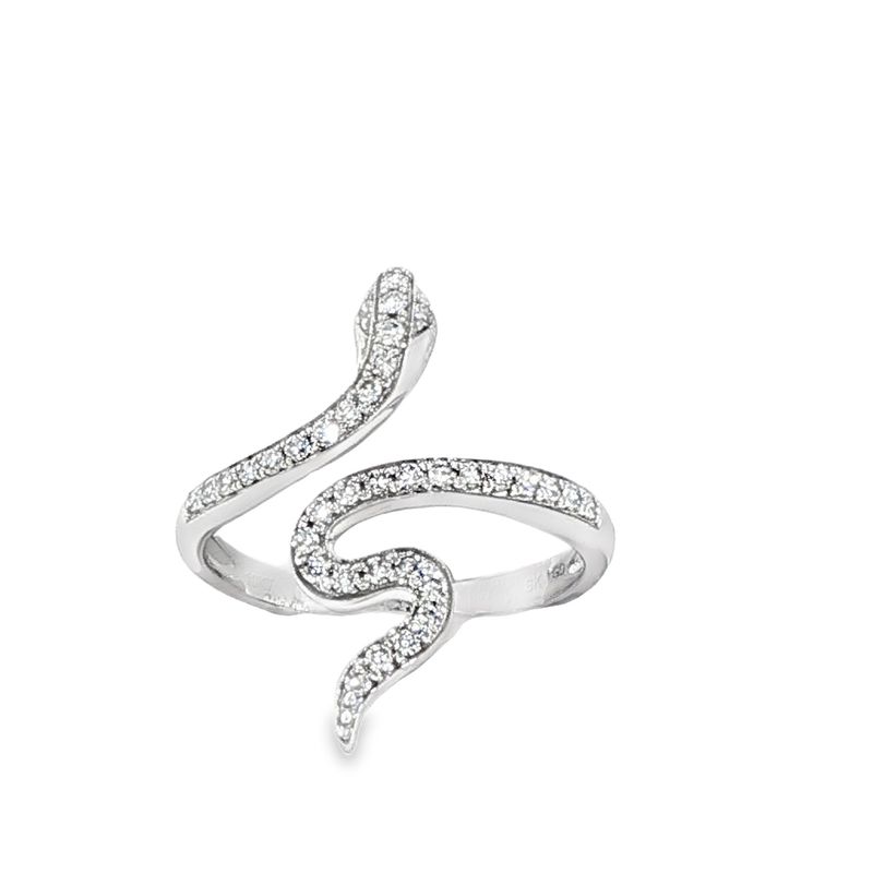 10k WG 0.25ctw Lab Diamond Snake Ring