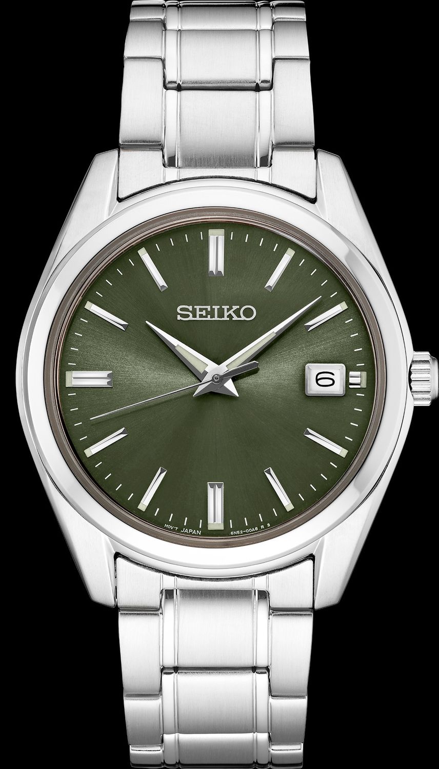 Seiko Essentials Quartz Green Dial Men's Watch