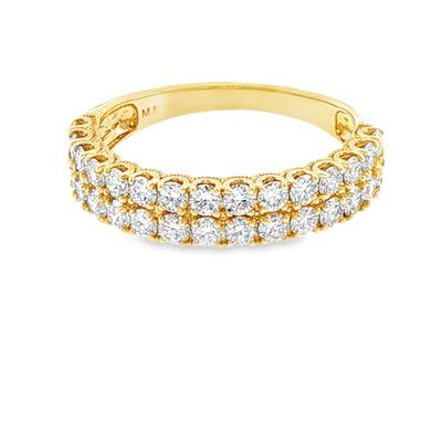 10k YG 1.00ct Rnd Lab Diamond Ring