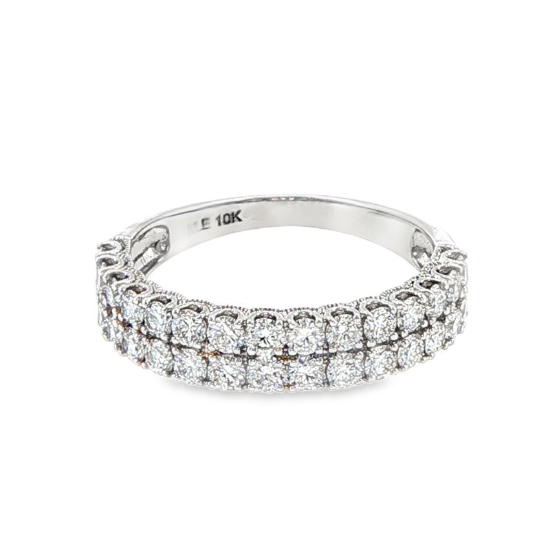 10k WG 1.00ct Rnd Lab Diamond Ring