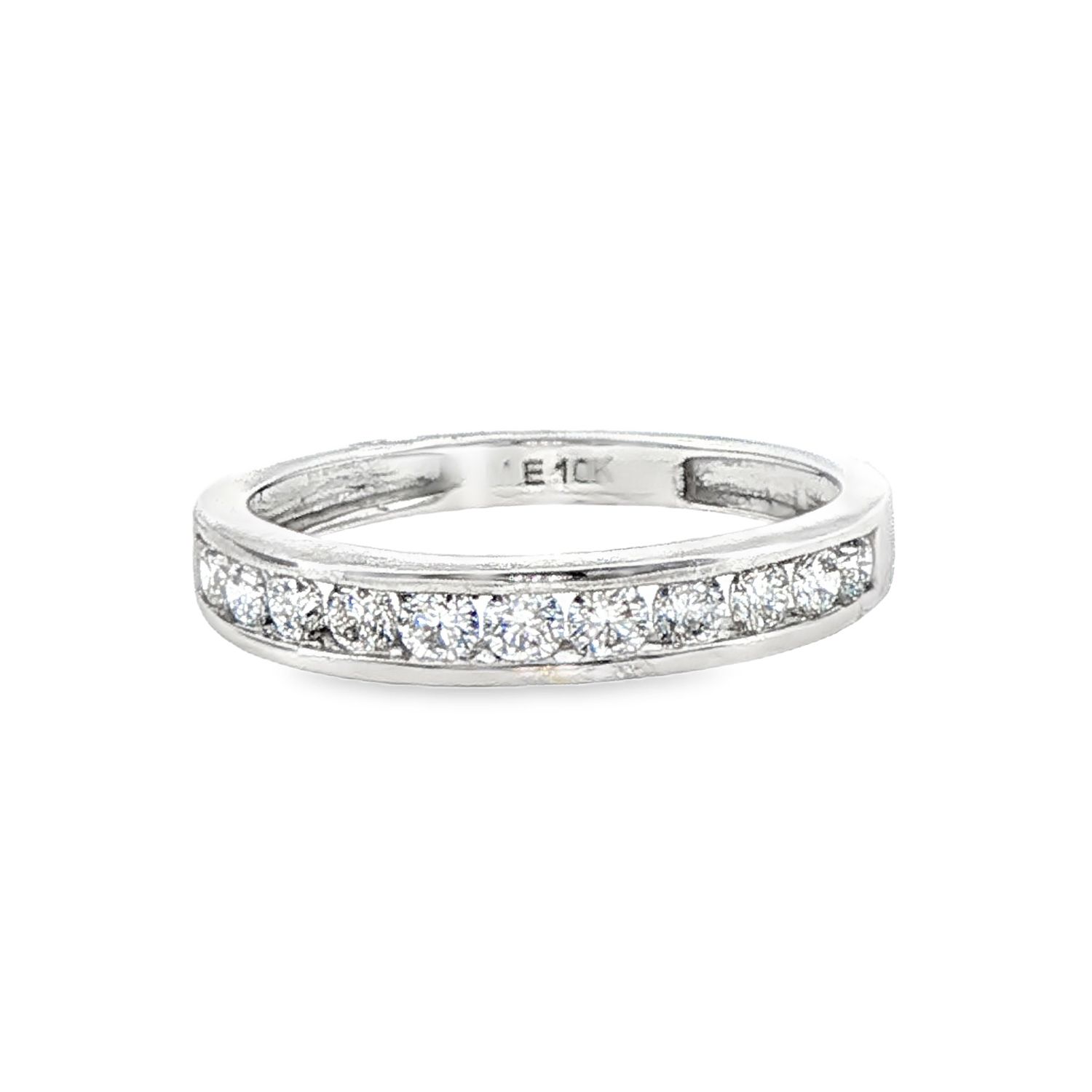 10k WG 0.50ct Lab Diamond Fashion Band