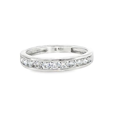10k WG 0.50ct Lab Diamond Fashion Band