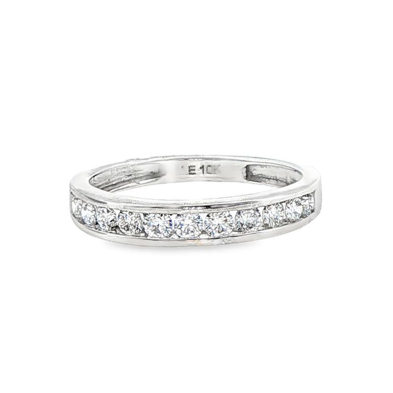 10k WG 0.50ct Lab Diamond Fashion Band