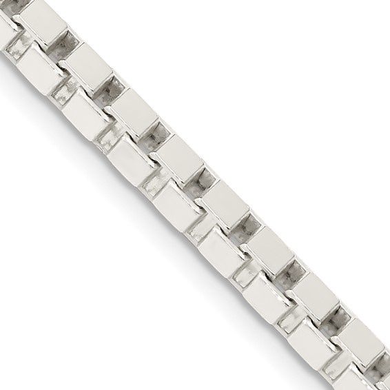 .925 SS 3.75mm Box Chain, Chain Length: 18 Inch