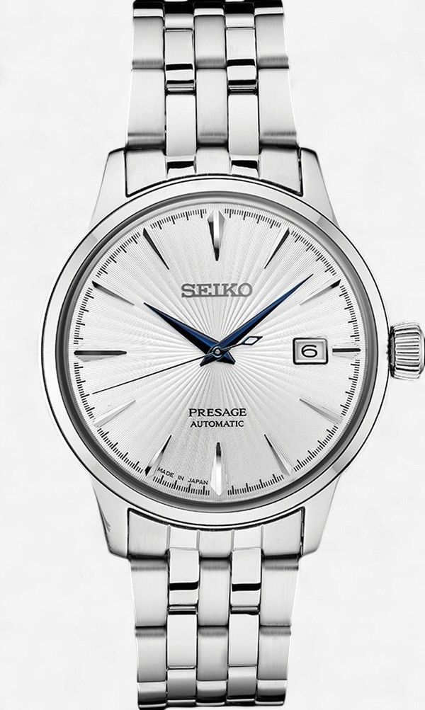 Seiko Presage Coctail Time Automatic Silver Dial Men's Watch