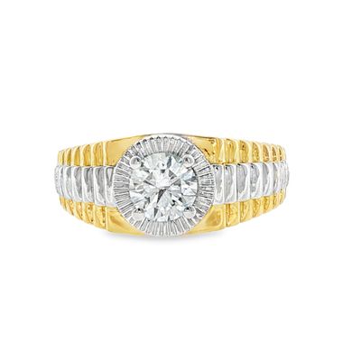 10k YG 1.00ct LGDiamond Men's Ring