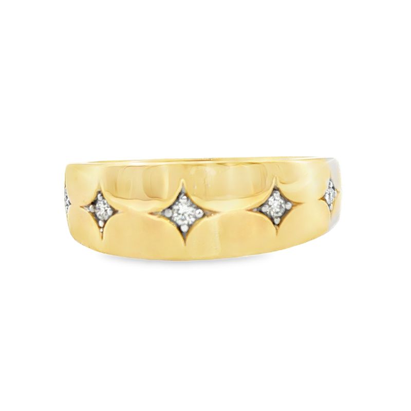 10k YG 0.10ct LGD Men's Ring