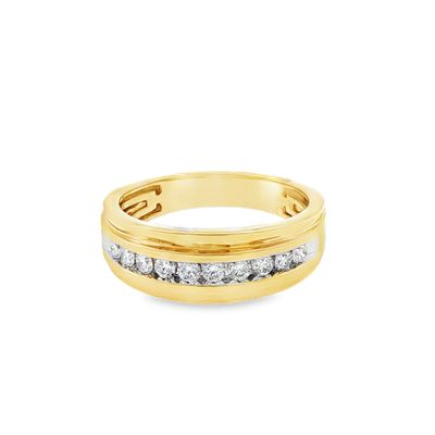 10k YG 0.50ct Channel-Set LGD Men's Ring
