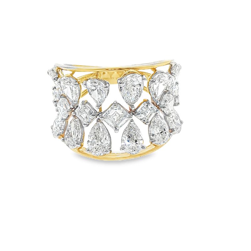 10k YG 4.30ct LGD Lds Fashion Ring