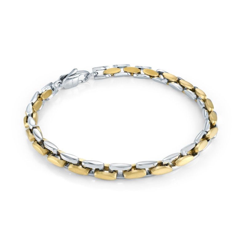 The Meridian Two-Tone Stainless Steel Bracelet