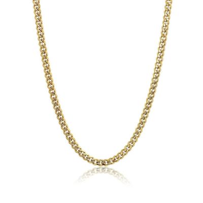 The Signature 7.7mm Curb Gold IP Stainless Steel Chain