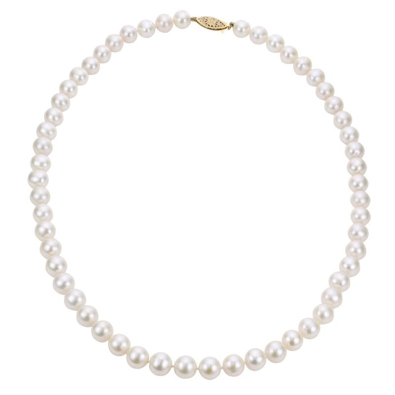 14k YG 5-5.5mm Freshwater Pearl Strand 18"