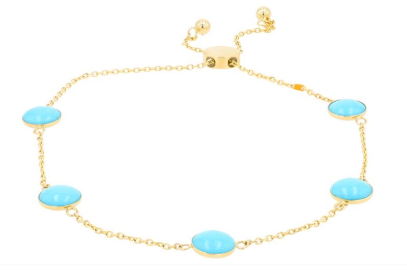 14K YG EFFY 3.90 CTW Turquoise Bracelet