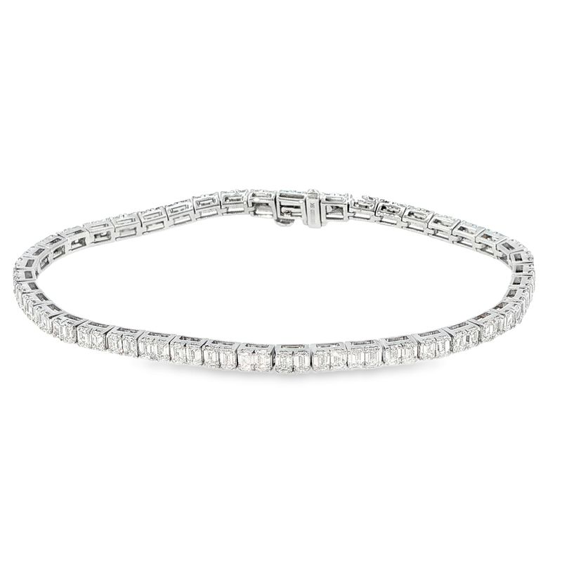 10k WG 5.00ctw LGD Geometric bracelet
