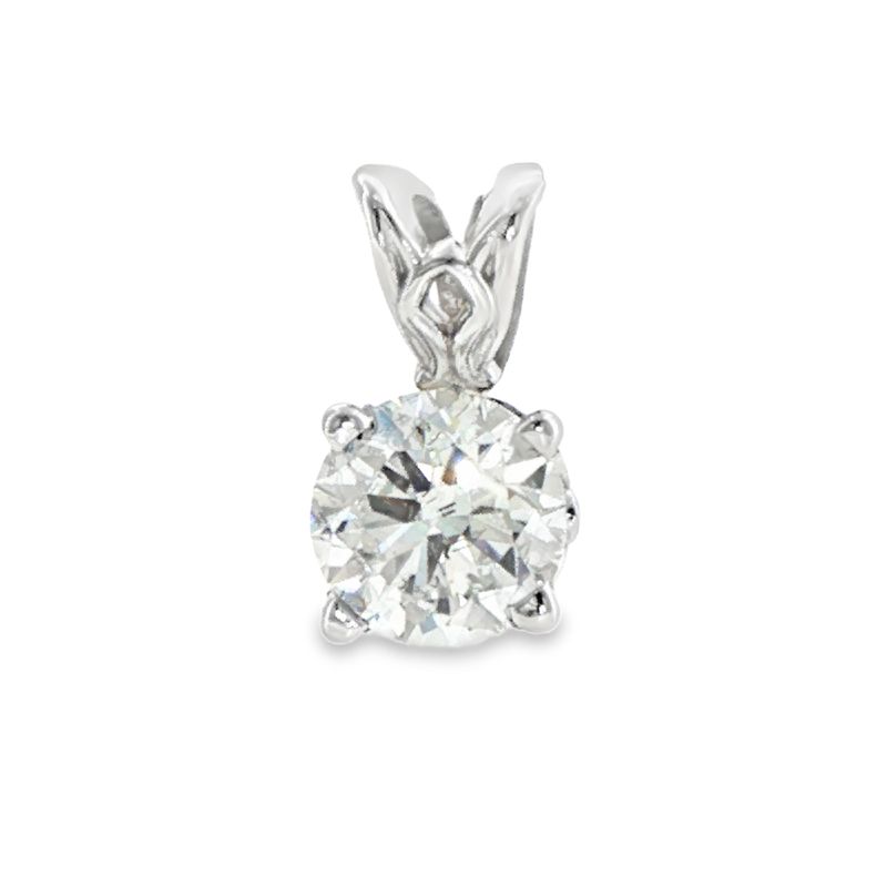 14k White Gold Lab Diamond Solitaire Pendant 14k White Gold Lab Diamond Solitaire Pendant