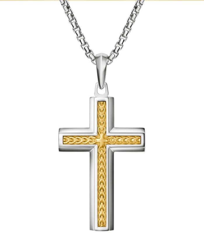 Bulova Men's Cross Necklace Bulova Men's Cross Necklace