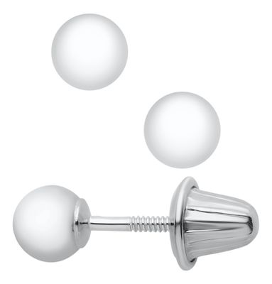 Sterling Silver Childrens 4mm Ball Stud Earrings Sterling Silver Childrens 4mm Ball Stud Earrings