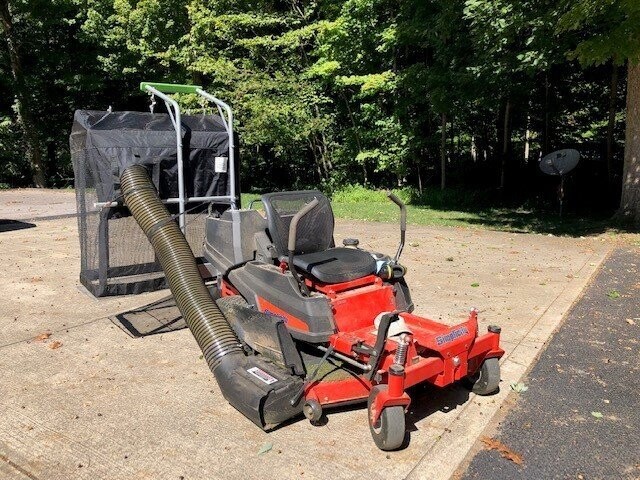 Universal leaf bagger for riding mower sale