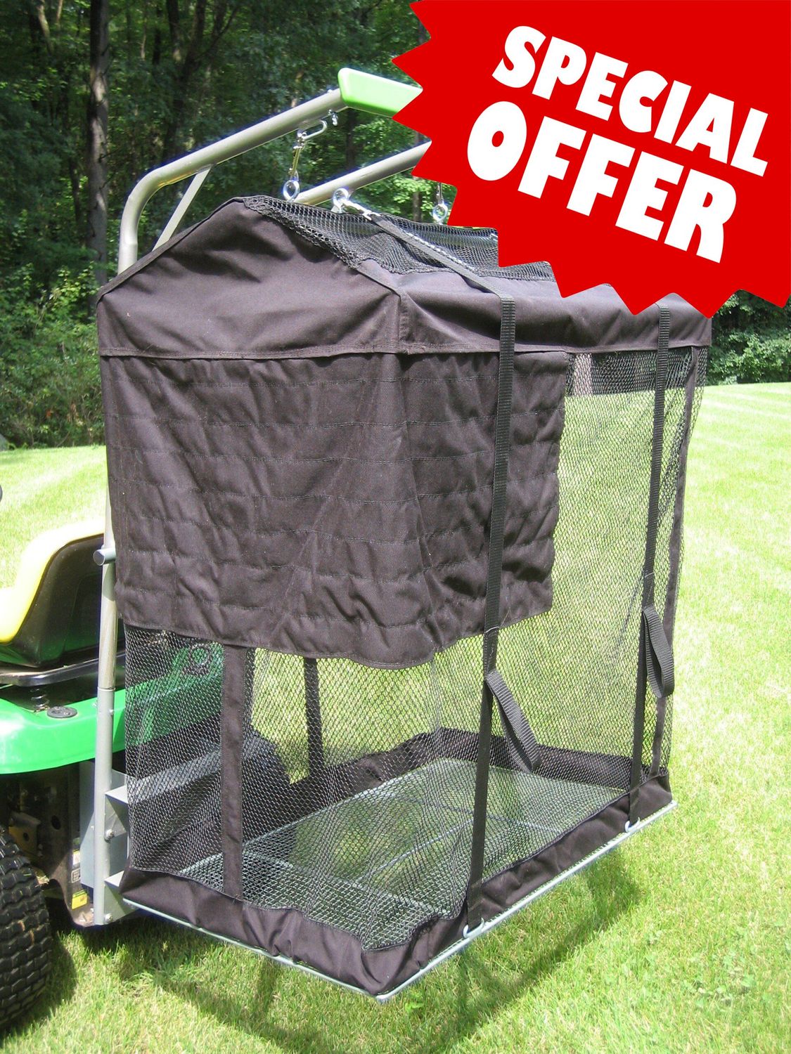 LeafCat® Universal Leaf & Grass Bagging System for Lawn Tractors