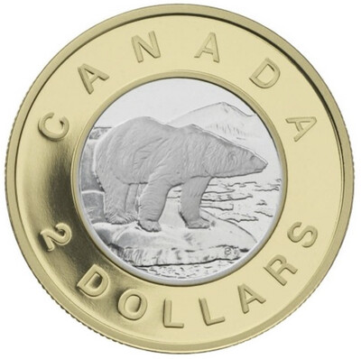 2006 CANADA 10TH ANNIVERSARY TWO DOLLAR 22K GOLD COIN