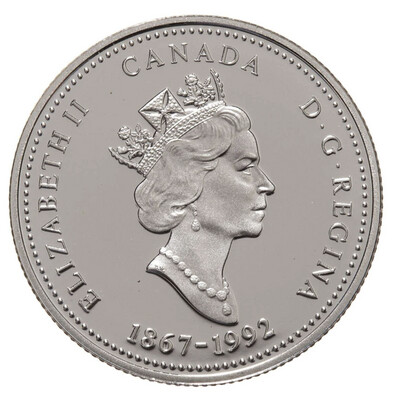 1992 Canada 25 Cents Commemorative Silver Proof: New Brunswick