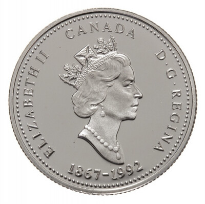 1992 Canada 25 Cents Commemorative Silver Proof: Nova Scotia