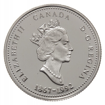 1992 Canada 25 Cents Commemorative Silver Proof: Québec
