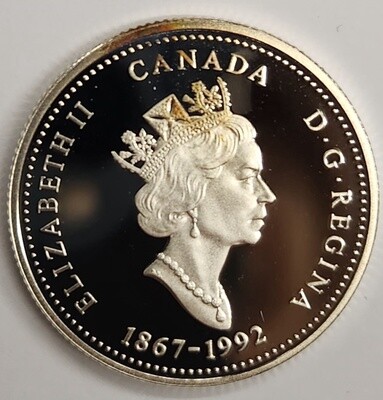 1992 Canada 25 Cents Commemorative Silver Proof: Northwest Territories