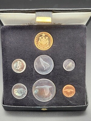 1967 Canada Gold and Silver Coin Set Centennial RCM (7 Coins)