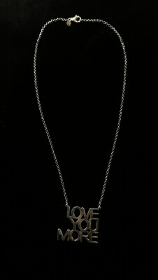 925 STERLING SILVER &quot;LOVE YOU MORE&quot; NECKLACE