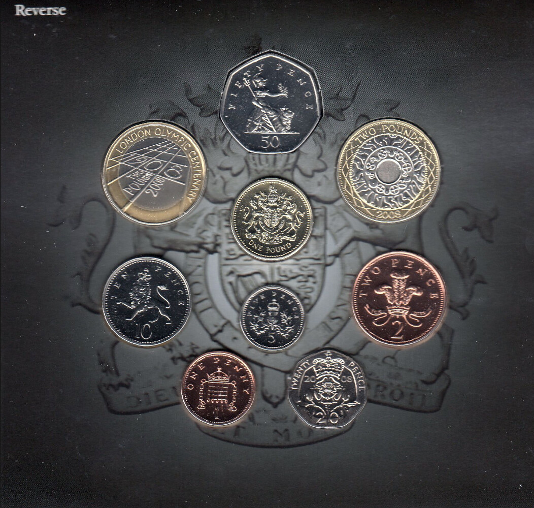 England 2008 Uncirulated Coin Collection Set