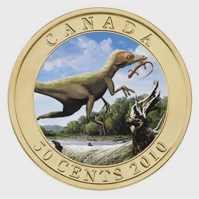 CANADA - 2010 50 Cent Dinosaur Exhibit Series - Sinosauropteryx