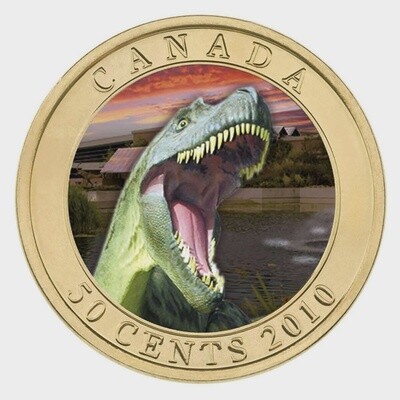 CANADA - 2010 50 Cent Dinosaur Exhibit Series - Albertosaurus